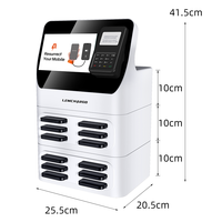 Nouvelle arrivée 8-24 emplacements empilés marché africain poste banque d'énergie de location téléphone portable charge batterie externe station de location
