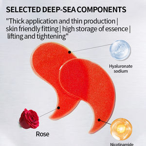 Mascarilla de Ojos de Colágeno de Rosa Calmante Personalizada, Ácido Hialurónico, Vitamina C, Anti-Ojeras, Hidratante, Parche de Hidrogel para Arrugas - Product Image 4