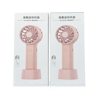 Nouveau mini ventilateur portable d'aromathérapie, rechargeable par USB, format poche, 5 vitesses, diffuseur de parfum, affichage du niveau de batterie