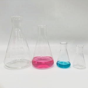 100mL 250ml 500ml Uso en laboratorio Botella de matraz cónico de vidrio 3,3 de borosilicato resistente al calor transparente - Product Image 3