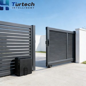 Ouvre-portes automatiques Turtech SLG-C-800-DC, moteur de porte coulissante de jardin avec télécommande - Product Image 1