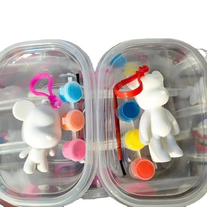 Mini Fluid Bear Diy Toy <b>Set</b> With <b>Paint</b> And Brush For Kids Crafting Fun 7-14 Years Old Random Color In Box - Product Image 5