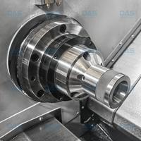 Tour CNC horizontal à banc incliné de qualité supérieure, double, à usage moyen, pour la pyrolyse efficace des pneus usagés et le traitement numérique des pièces