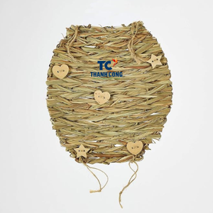 เสื่อนอนสไตล์การ์ตูนรูปกระต่ายที่เป็นมิตรต่อสิ่งแวดล้อมเสื่อหญ้าทอสำหรับเล่นและเคี้ยวผลิตในเวียดนามอุปกรณ์รูปสัตว์ขนาดเล็กสำหรับแมว - Product Image 2