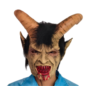 Horror Face Devil Masks Halloween Scary Demon Latex Ghost Mask Máscaras de goma para juego de rol <span class=keywords><strong>Lucifer</strong></span> - Product Image 1