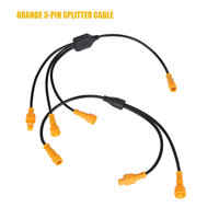 Câble Répartiteur Étanche Orange 3 Broches 2 Voies 3 Voies