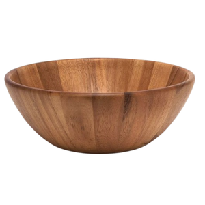 Saladier rond en bois sur mesure Bols décoratifs de cuisine et de table en bois d'acacia - Product Image 1