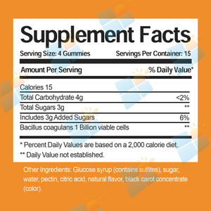 Compléments alimentaires en gummies de vitamines, <span class=keywords><strong>probiotiques</strong></span>, soutien à la santé et à l'immunité, gummies de <span class=keywords><strong>probiotiques</strong></span> <span class=keywords><strong>pour</strong></span> la santé intestinale, OEM/ODM/OBM - Product Image 3