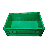 QS Offre Spéciale prix d'usine pliable pliant stockage en plastique boîte de déménagement conteneurs caisse empilable grandes caisses en plastique