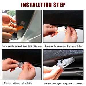 Lampada di benvenuto a Led lampada per porta ombra di cortesia per Citroen <span class=keywords><strong>C5</strong></span> X7 <span class=keywords><strong>Aircross</strong></span> 2011-2017 Led per proiettore con Logo per auto - Product Image 6