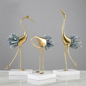 <span class=keywords><strong>Decoración</strong></span> de Interiores para el Hogar, <span class=keywords><strong>Estilo</strong></span> <span class=keywords><strong>Nórdico</strong></span> de Lujo, Artesanía de Metal y Latón, Decoraciones Creativas para Sala de Estar y Vinoteca - Product Image 3