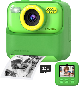 Cámara de Impresión Instantánea para Niños, Cámara Digital para Niños, Impresión de Fotos en Blanco y Negro, Regalo de Navidad o Cumpleaños, Mini Impresora de Bolsillo - Product Image 1