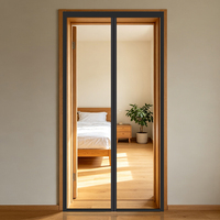 Rideau de séparation de porte en polyester magnétique transparent et épaissi, barrière anti-vent pour climatisation estivale, idéal pour balcon et maison, protège du froid