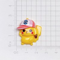Breloques en résine mignonnes de style dessin animé Pokémon pour remplissage de slime, maison de poupée, artisanat DIY, coque de téléphone, frigo, pince à cheveux