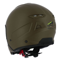Casque de moto ASTONE HELMETS ABS Open Face Jet, modèle MINIJET SK6, étiquette privée, vert armée mat