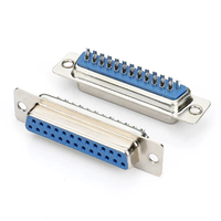 Connecteur DB25 femelle à 25 broches avec coupelles à souder et contacts en laiton pour faisceau de câblage industriel