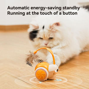 LED-Lichter Smart Interactive Cat Running Auto Teaser Spielzeug Wiederauf ladbare bewegliche Fernbedienung Katzen spielzeug - Product Image 4