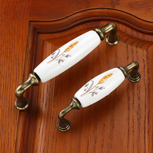 Kenop Keramik Eropa untuk Lemari, Kabinet, dan Laci dengan Jarak Lubang 96/128mm - Product Image 3