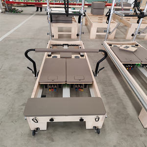 Appassionato di Fitness Core esercizio Top Full Metal Track acero <span class=keywords><strong>Pilates</strong></span> Double face Reformer letto con torre - Product Image 2