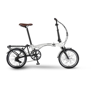 Mini vélo <span class=keywords><strong>pliant</strong></span> super léger de 16 pouces, cadre en acier à 9 vitesses, avec fourche en aluminium , vert marine et argent - Product Image 3
