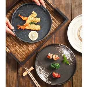 Piatto Piano in Ceramica di Design Giapponese da 8 Pollici per Piatti Occidentali, <span class=keywords><strong>Pizza</strong></span> e Pasta, Stoviglie per Hotel e Ristoranti - Product Image 4