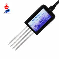 Capteur de sol intégré 7 en 1 EC pH NPK Humidité Température RS485 4-20mA 0-5V 0-10V Sortie USB Type C pour l'agriculture intelligente
