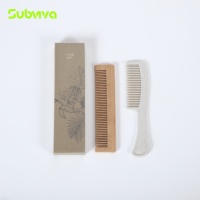 Kit de toilette jetable écologique OEM pour hôtels, emballage en papier kraft, articles de toilette pour hôtels, accessoires de salle de bain