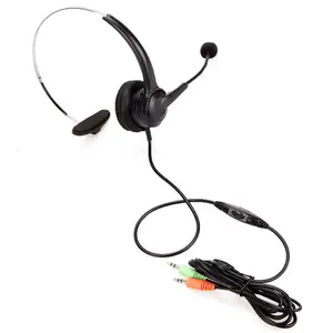 Fones de ouvido headset operador para computador, serviço de cliente, ligação on-line, ensino, streaming ao vivo