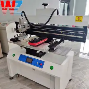 Smt impressora de precisão, máquina de impressão de pasta de solda de impressora smt semi automática de pcb impressora de solda