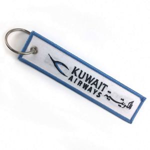 Articles promotionnels pour entreprises : Porte-clés brodé personnalisé avec logo et slogan, style Jet Tag japonais - Product Image 2