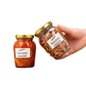 Hiện đại 300ml thủy tinh Jug với kim loại nắp thực phẩm container cho dưa chua & mứt tươi mát bảo quản nhà bếp lưu trữ-Hot Sauce Jar