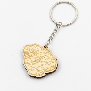 Personalized Custom Anniversary Souvenir Sublimation Blank Car Wooden Keychain Carved Wood Craft for Wall Signs & <b>Boxes</b> - Product Image 5