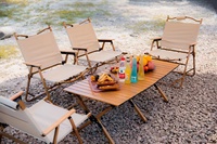 Table de camping pliable moderne en alliage d'aluminium légère, portable pour pique-niques, plage, atelier, ferme, école, hôtel, extérieur