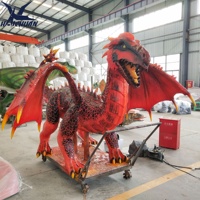 Park Attraction Statue de Dragon mécanique grandeur nature Dragon Animatronic réaliste à vendre