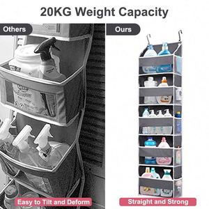 Anti Falling Hanging Wall Organizer Cabinet Storage Basket With Sided Pockets and Mesh <b>Bags</b> - Product Image 3