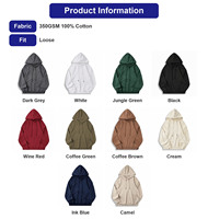 Sweat-shirts à capuche 100 % coton épais pour hommes, coupe oversize, style Y2K, style streetwear, vente en gros, coupe ample et carrée, fabricant