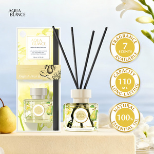 High Quality 110ml English Pear Freesia Essential Oils <b>Reed</b> <b>Diffuser</b> Premium Long Lasting Fragrance Boxed Packaging - Product Image 1