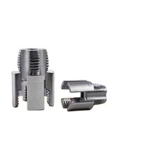 Outil de réaménagement de filetages internes et externes pour tuyaux d'eau domestiques en métallurgie des poudres Tesho, universel 4/6 pouces, nouveau type, pour perceuse électrique