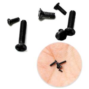 500 pièces minuscule Micro Kit de vis de réparation 18 tailles en acier inoxydable revêtu de zinc filetage fin M1.2/M1.4/M2 montre lunettes ordinateur vis - Product Image 1