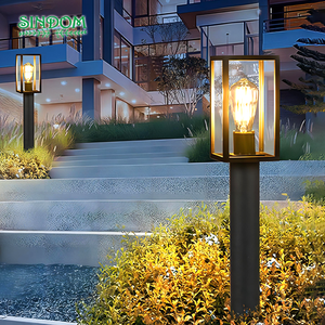 2023 Colonne Lampe Extérieure Villa Porte Cour <span class=keywords><strong>Paysage</strong></span> Pilier Lumières - Product Image 4