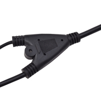Câble d'alimentation double femelle IEC 60320 C14 à C13 + C7, rallonge d'alimentation multi-usages Y-Splitter, câble d'alimentation universel