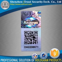 Autocollants adhésifs personnalisés en PET 2D/3D avec code QR holographique pas cher 2024 pour montre connectée, appareils électroménagers, téléphone portable et ordinateur - ITS902
