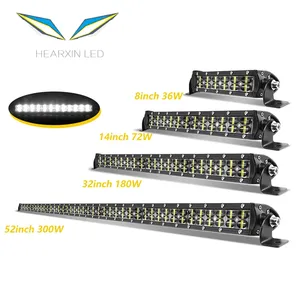 Luz de led de 8-52 polegadas, feixe de combinação para inundação, para offroad 4wd atv uaz 12v 24v, retrofit de luz de condução de carro