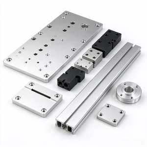 Composants d'automatisation en aluminium OEM, plaque fendue usinée CNC, bloc carré, profil linéaire et bride de connexion - Product Image 5