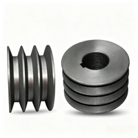 Poulie de courroie trapézoïdale en acier usinée sur mesure ANSI/RMA IP-20, pièce de transmission multi-creuses pour pompe DIN 2211 ISO 4183 OEM ODM