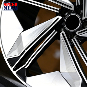 ล้อแม็กซ์อะลูมิเนียมอัลลอยด์แบบ Monoblock ขอบ 19x8.5J สีดำหน้าแมชชีน ลายหลายก้าน 5 รู 112 สำหรับ Audi A4 A5 A6 A7 A8 S4 S5 - Product Image 5