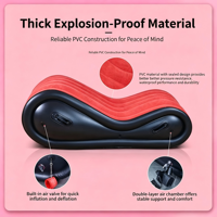 Canapé gonflable en PVC pour adultes, couple, SM, érotique, BDSM, chaise de jeu d'amour, meubles de jardin, de plage, d'extérieur, pliable, rouge, pour jeux sexuels