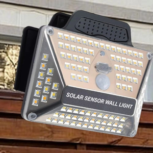 Lampe solaire de camping haute luminosité, étanche, 6 modèles, rechargeable, avec détecteur de mouvement, chargement USB, à clipser, pour mur - Product Image 2