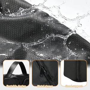 Sac à chaussures pliable en tissu imperméable, pochette de rangement portable pour le sport, la gym, les trajets quotidiens, organisateur de chaussures pour hommes et femmes - Product Image 2