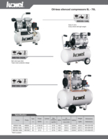 Compresseur d'air portable Luowei 1,5 kW 8 bars 50 L, mini compresseur 2 CV 235 L/min, pompe silencieuse sans huile pour lavage de voiture